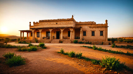 Obraz premium old house in an abandoned place