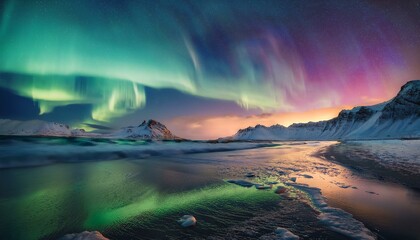 Dance of the Northern Lights, illuminating the polar night sky.