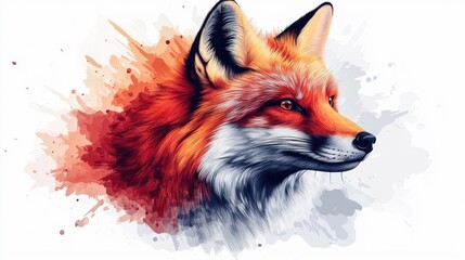 Obraz premium A Close-up of a Red Fox