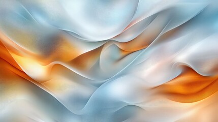 Fototapeta premium Modern 3D abstract design with flowing, lines and glass texture