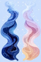 Abstract Swirling Galaxy Design