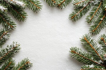 Festive Christmas New Year border. Xmas background and frame composition. Christmas banner and web poster