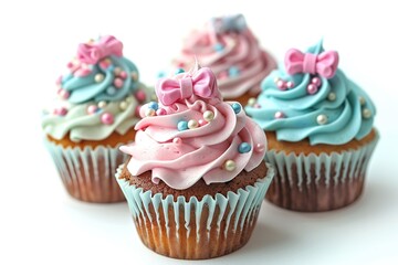 Three Deliciously Decorated Cupcakes