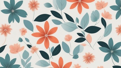 seamless pattern with flowers