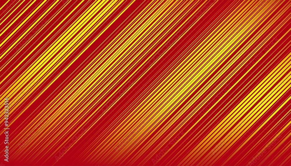 Poster red and yellow vector background with diagonal lines