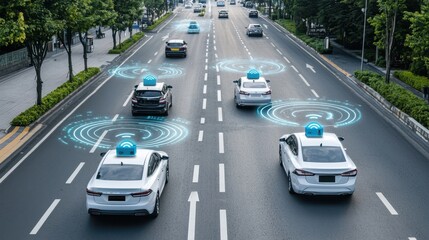 Self Driving Cars with Wifi Signals on City Road