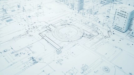 Abstract  D City Plan  Urban Development  Blueprint  Architecture  Design  Concept