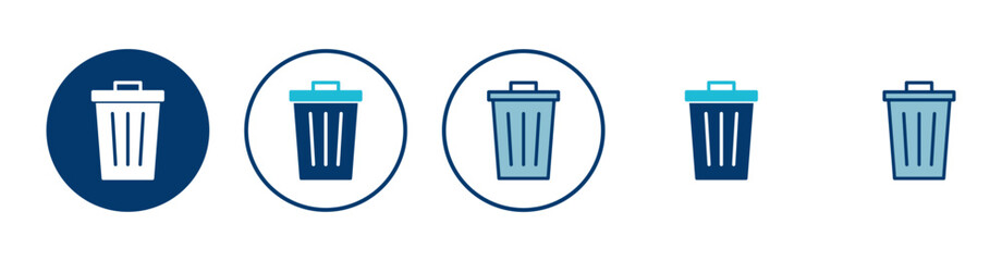 Trash icon vector isolated on white background. trash can icon. Delete icon vector