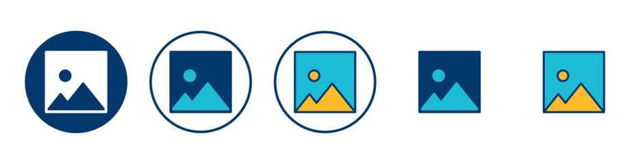 Picture icon vector isolated on white background. Picture vector icon. photo gallery icon vector