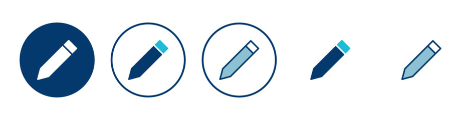 Pencil icon vector isolated on white background. Pencil vector icon