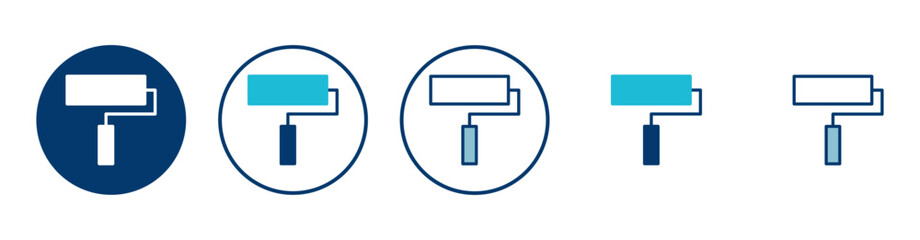 Paint icon vector isolated on white background. Paint brush vector icon. Paint roller icon