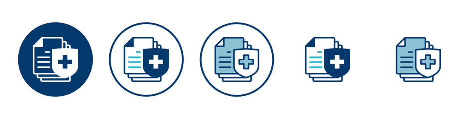 Medical insurance icon vector isolated on white background. health insurance icon