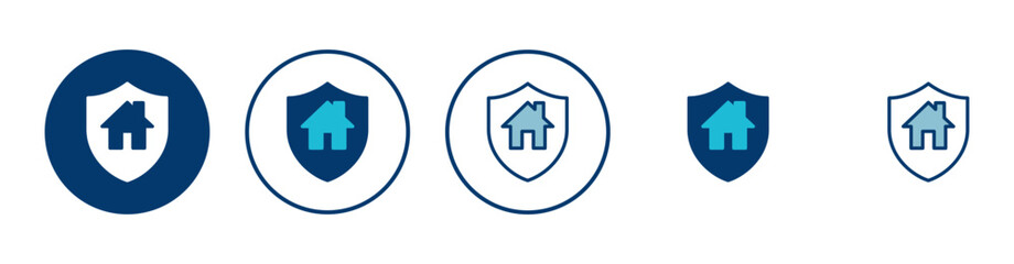 Home insurance icon vector isolated on white background. home protection icon