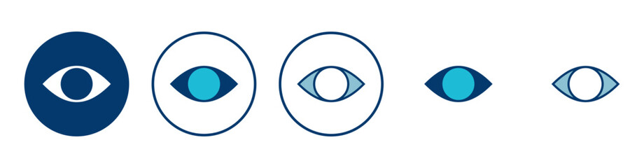Eye icon vector isolated on white background. Look and Vision icon. Eye vector icon