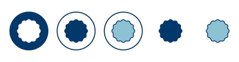 Badge icon vector isolated on white background. Awards icon. Achieve. Stamp