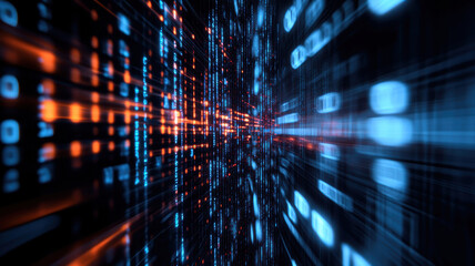 Fototapeta premium A computer screen with a lot of numbers and lines. The numbers are in different colors and sizes. Concept of complexity and confusion
