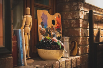 Interior of Artist Paint Studio