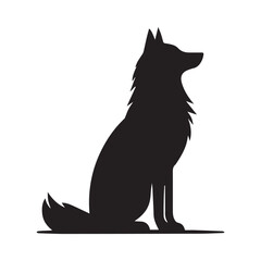 wolf black silhouette