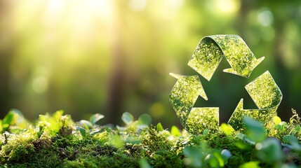 Circular economy and green environmentally sustainable practices, highlighting innovative recycling methods, renewable energy sources, and eco-friendly product designs for a sustainable future.