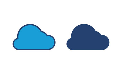 cloud icon vector. cloud vector icon