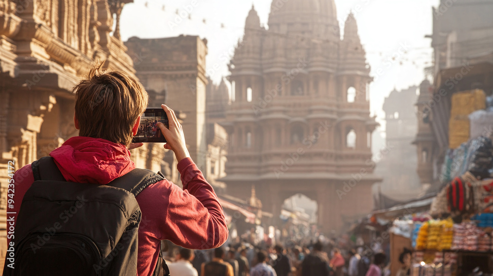 Wall mural Traveler Capturing the Beauty of India