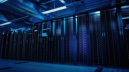 Rows of Servers in a Modern Data Center