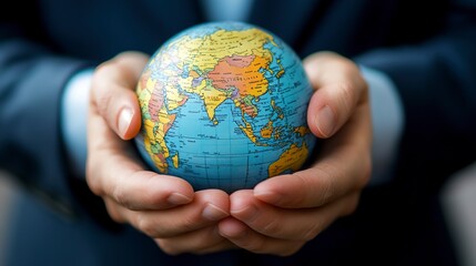 Global Expansion: A business owner exploring international markets or collaborating with global partners, expanding the reach and impact of their business