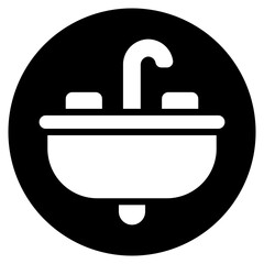 sink glyph icon