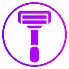 razor blade gradient icon