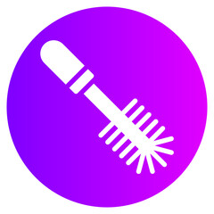 toilet brush gradient icon