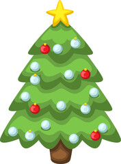 Christmas Illustration Santa And Snow Man Decoration