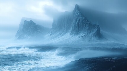 A surreal and captivating scene unfolds in a dramatic alien landscape with otherworldly features.