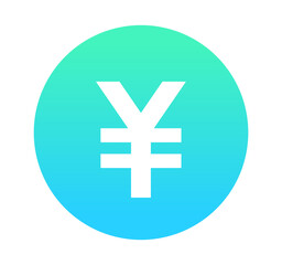 Obraz premium 緑色のグラデーション｜ 円マーク