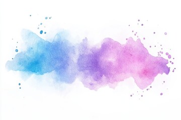 Obraz premium Abstract Watercolor Splash in Blue and Purple