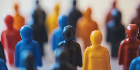 Vibrant Diversity: A Colourful Gathering of Figurines