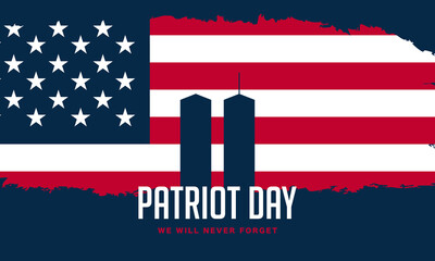 Naklejka premium Patriot Day Background Design.