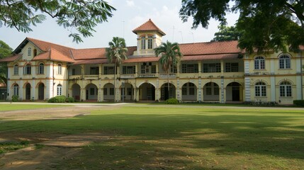 Prominent landmarks of historical school buildings and their cultural significance.