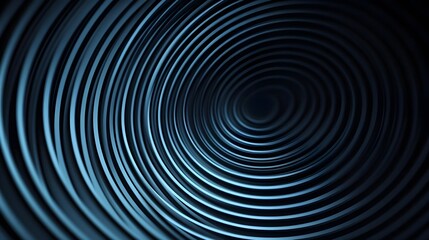Abstract Dark Blue Swirling Circles Background