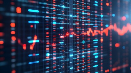 Obraz premium Abstract Digital Data Network Background