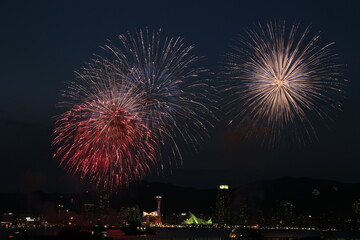 神戸ポートアイランドの花火
