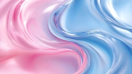 Naklejka premium Abstract Pink and Blue Liquid Swirls Background