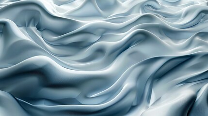 Fototapeta premium Abstract Wavy Blue Fabric with Subtle Texture