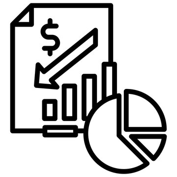 financial report chart graph analysis clip art preview