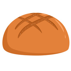 Obraz premium Roasted bread illustration