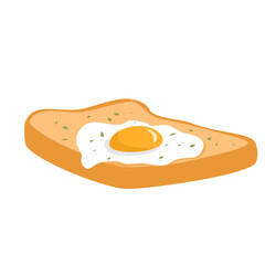 Butter egg bread illustration