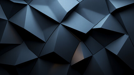 Obraz premium Dark gray textured surface of interlocking triangular shapes.