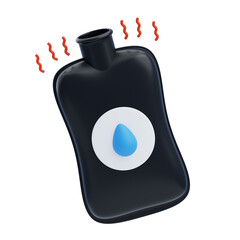 Obraz premium 3D Heat Bag Offers Warmth. 3D Icon
