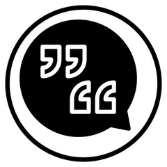 testimonials glyph icon