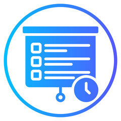 agenda gradient icon