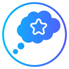 Fototapeta premium memorable gradient icon